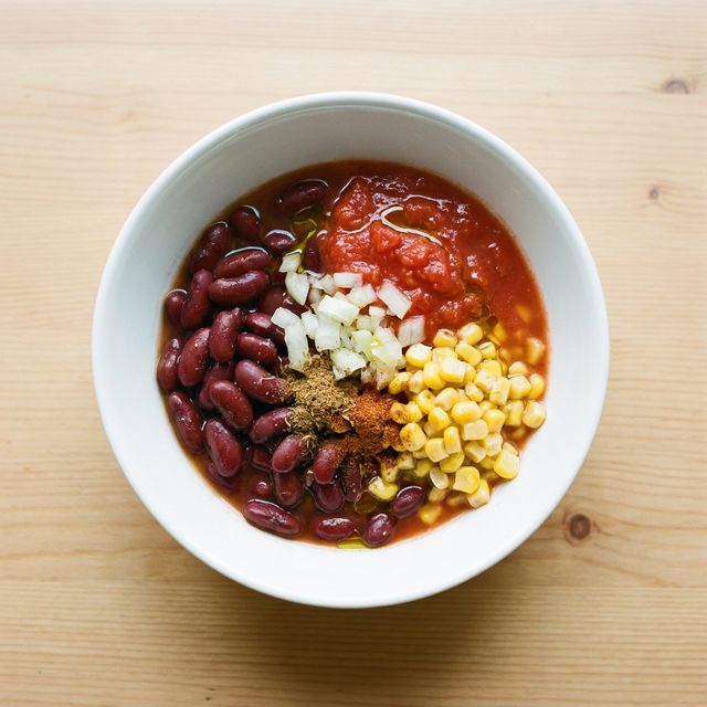 Vegan red bean chili